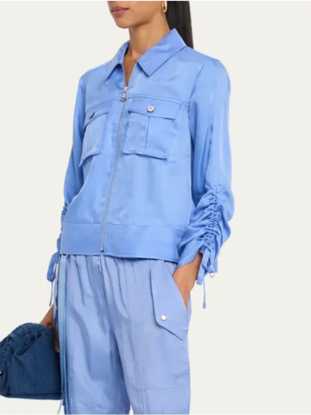 cinq a sept Dale Patch-Pocket Twill Jacket